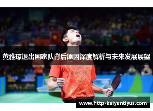 黄雅琼退出国家队背后原因深度解析与未来发展展望